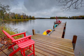 Lakefront Presque Isle Cabin with Private Dock